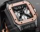 AAA Swiss Copy Cartier Santos Chronograph 42 Rose Gold-Black Diamond Case (6)_th.jpg